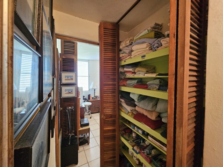 Hallway with Linen Closet