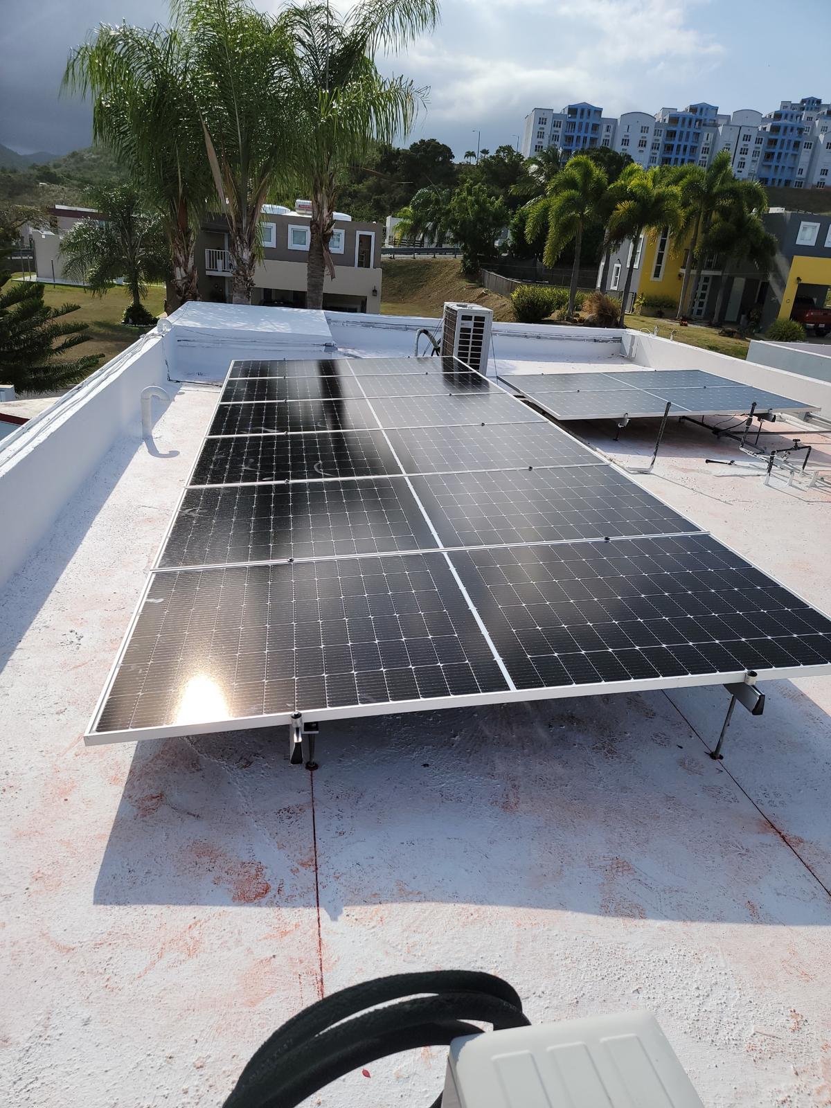 Enphase solar system with 20 panels and 2 batteries