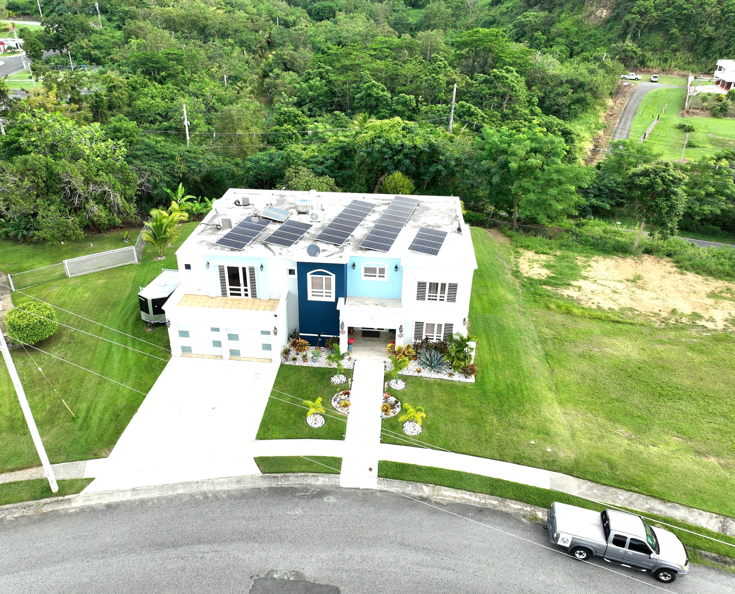 Aerial Front House