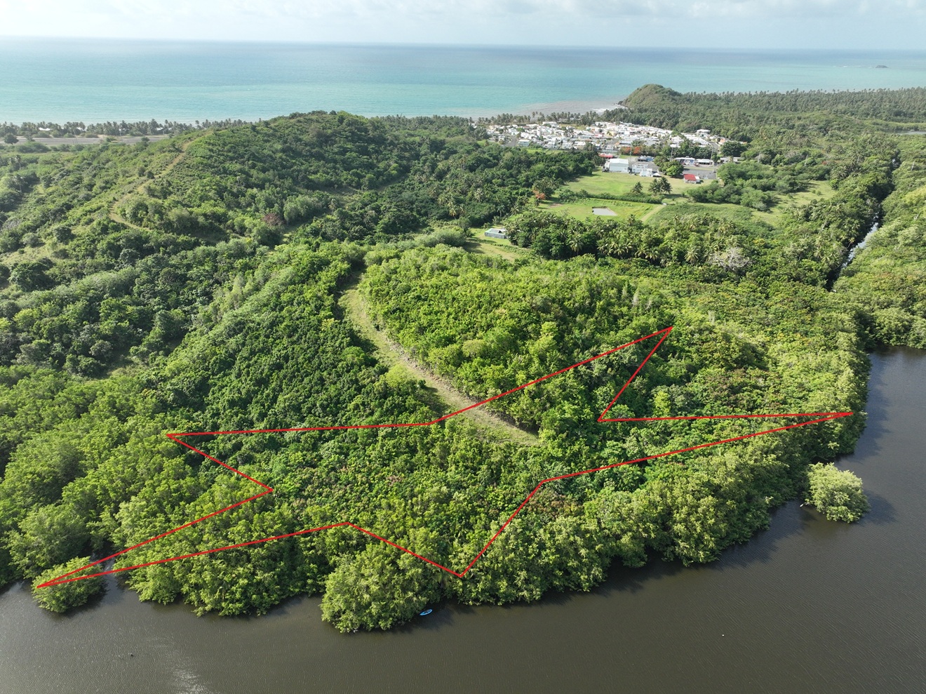 Aerial Punta Santiago Humacao
